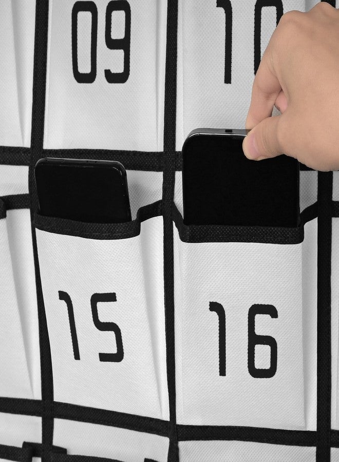Loghot Classroom Accessories Closet Pocket Chart for Cell Phones Holder Wall Door Hanging Organizer (36 Pockets White) - Image 5