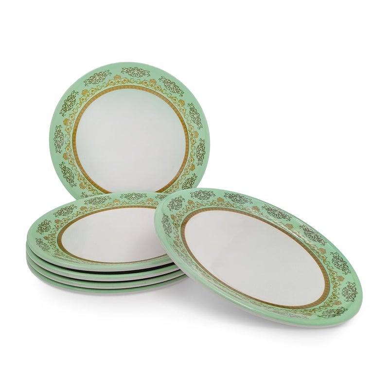 Superware سوبر وير | ميلامين نقي | مجموعة أطباق صغيرة - حديقة اليشم 7.25” (6 قطع) | خالية من البقع، تشطيب لامع - Image 5