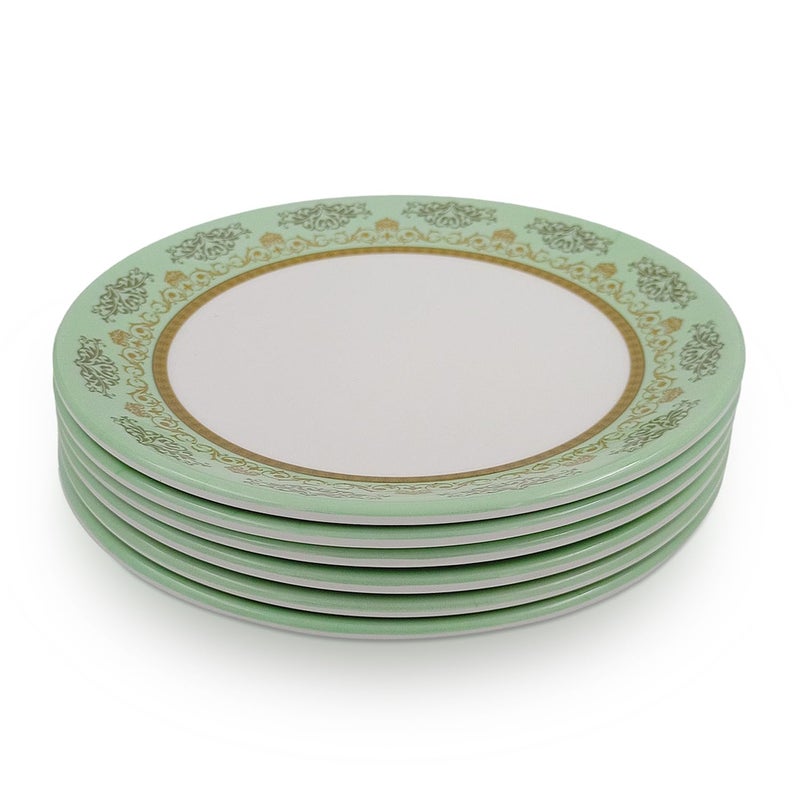 Superware سوبر وير | ميلامين نقي | مجموعة أطباق صغيرة - حديقة اليشم 7.25” (6 قطع) | خالية من البقع، تشطيب لامع - Image 2