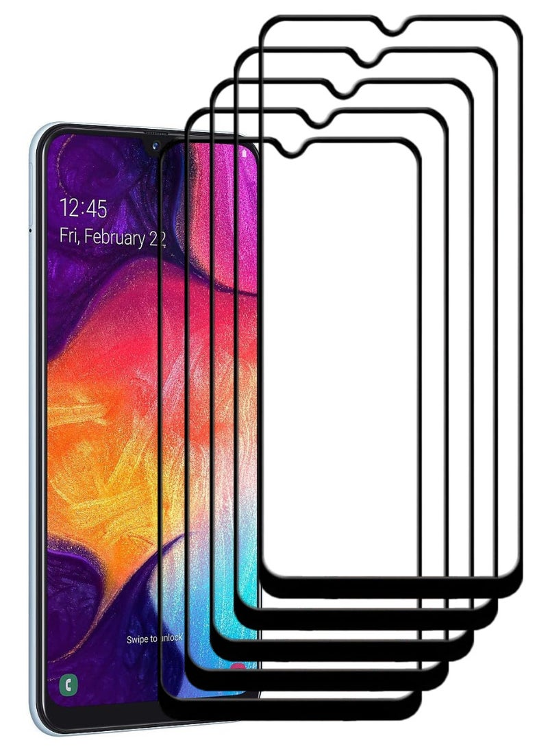 ACLIX 5 Pieces Antistatic ESD Dustproof Premium Quality High Definition Tempered Glass Screen Protector Designed For Samsung Galaxy A50 - Image 1