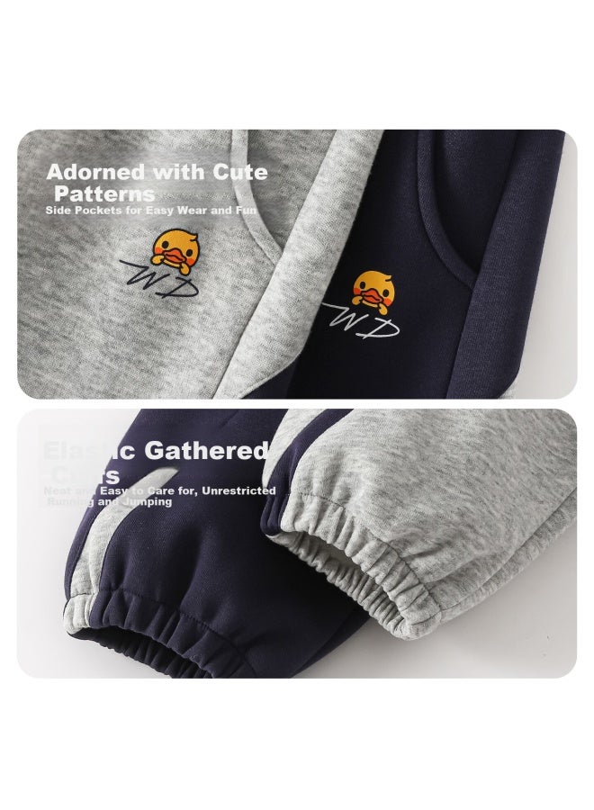 Walnut Duck Little Yellow Duck Boys' Sports Pants Spring  New Kids' Spring Long Pants Trendy Children's Sweatpants - Image 5
