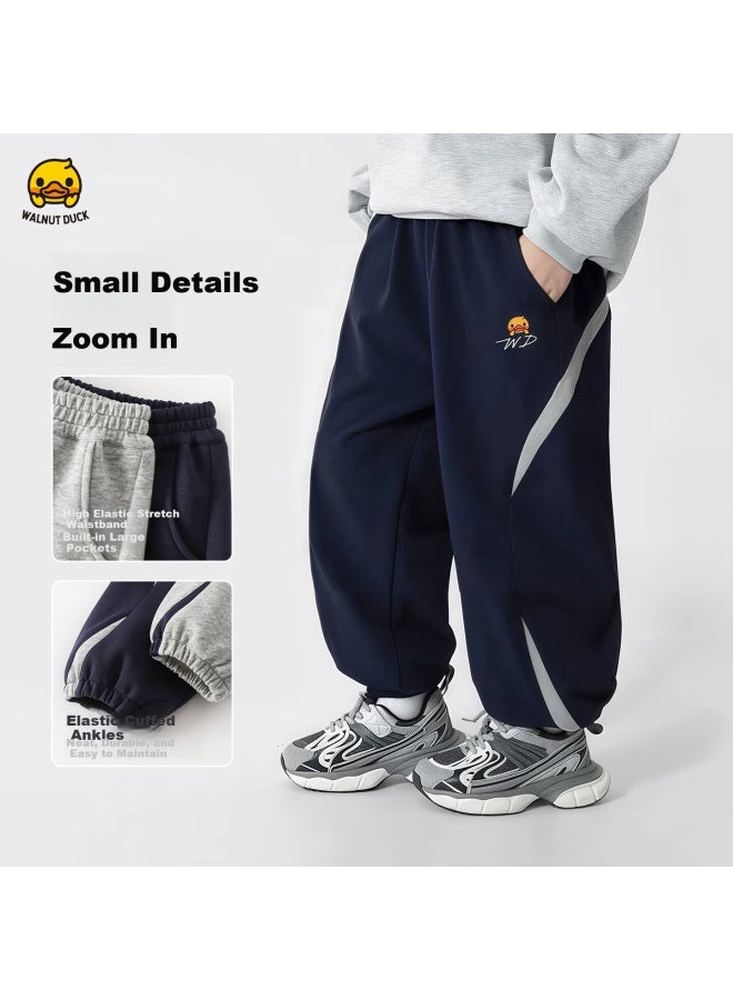 Walnut Duck Little Yellow Duck Boys' Sports Pants Spring  New Kids' Spring Long Pants Trendy Children's Sweatpants - Image 2