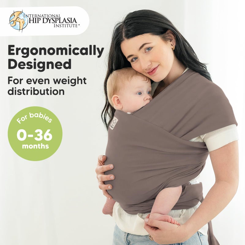 KeaBabies حمالة الأطفال كيا بيبي - حمالة الأطفال الأصلية 1 في 1 من الولادة إلى الطفولة، سهلة الارتداء، تتيح لك استخدام يديك، خفيفة الوزن، قابلة للتنفس (رمادي نحاسي) - Image 2