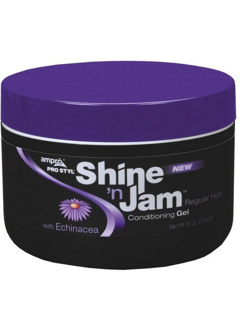 Shine 'N Jam Conditioning Gel Regular Hold 8 Oz (Pack Of 2)