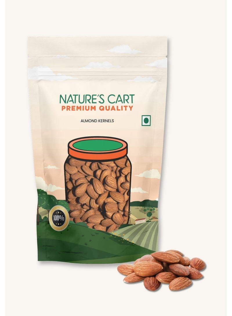 Nature's Cart Premium Quality California Almond Kernels, 500g - Image 1