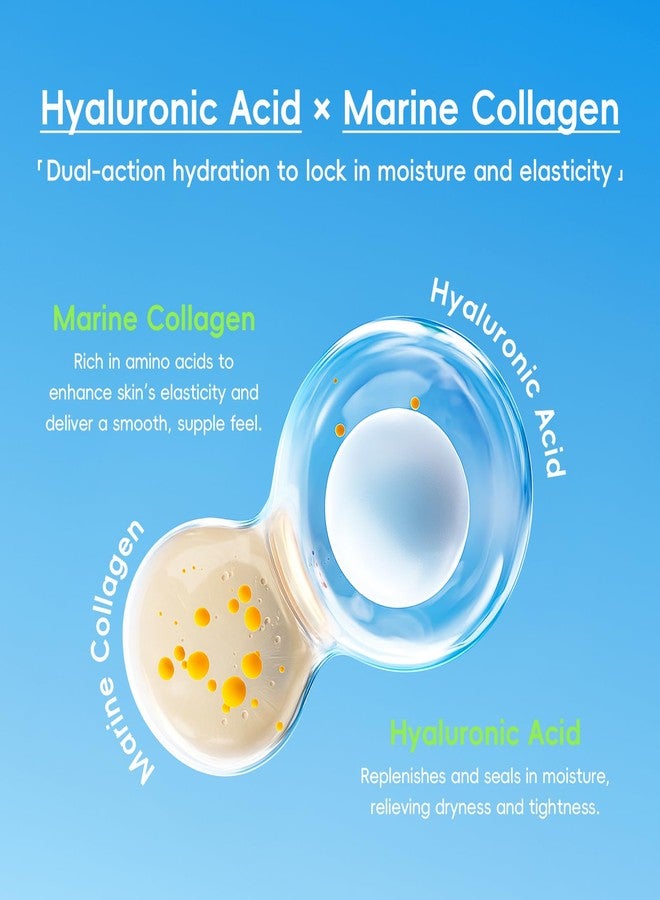 Easilydays Hyaluronic & Marine Collagen Facial Moisturizer, Hydra Power Facial Cream, Tighten, Lock in Moisture, Firmer, Fuller Feel Balm Deeply Moisturizing for Face & Body, All Skin Types, 1.06oz - Image 4