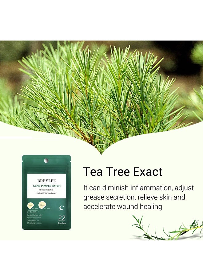 بريلي 22 رقعة لعلاج حب الشباب، رقعة للتحكم في الدهون ومكافحة حب الشباب للعناية بالوجه، بقعة حب الشباب، حب الشباب الكيسي، حب الشباب الفطري، علاج بقع حب الشباب على الوجه وعلاج آثار حب الشباب بعد الالتهابات، مزيل البثور للاستخدام الليلي - Image 2