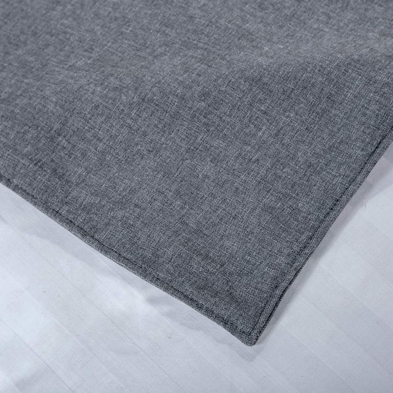 Mengersi Solid Bed Runner Scarf Protector Slipcover Bed Decorative Scarf for Bedroom Hotel Wedding Room (King, Gray) - Image 4