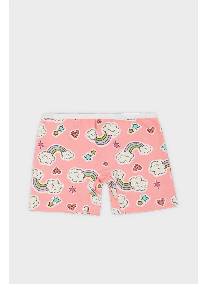 Lela Patterned Cotton Rope Suspender 2-Piece Underwear Set Girl's Set 6651011