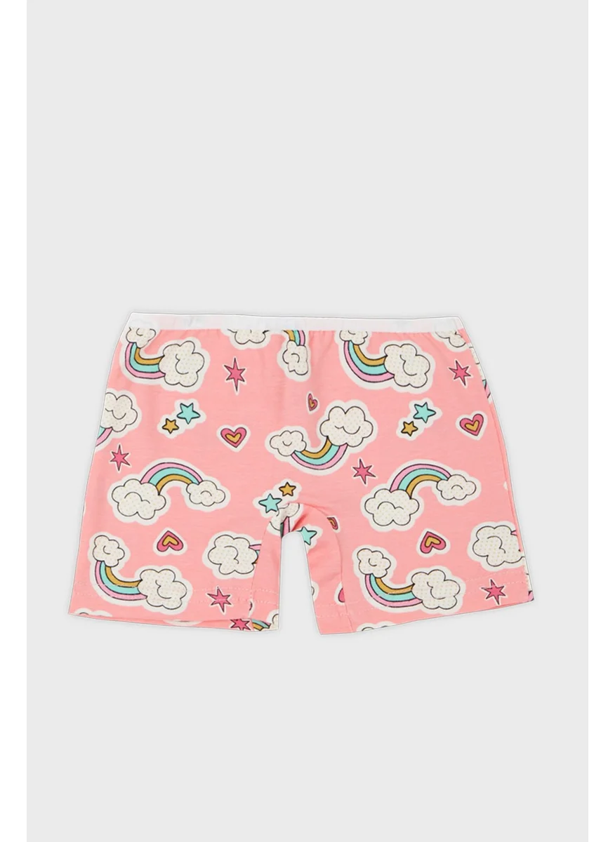 Lela Patterned Cotton Rope Suspender 2-Piece Underwear Set Girl's Set 6651011