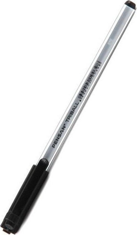 Pensan Ballpoint Pen 1 Piece Black Black Ballpoint Pen Triball 1.0mm 1003 - Image 2