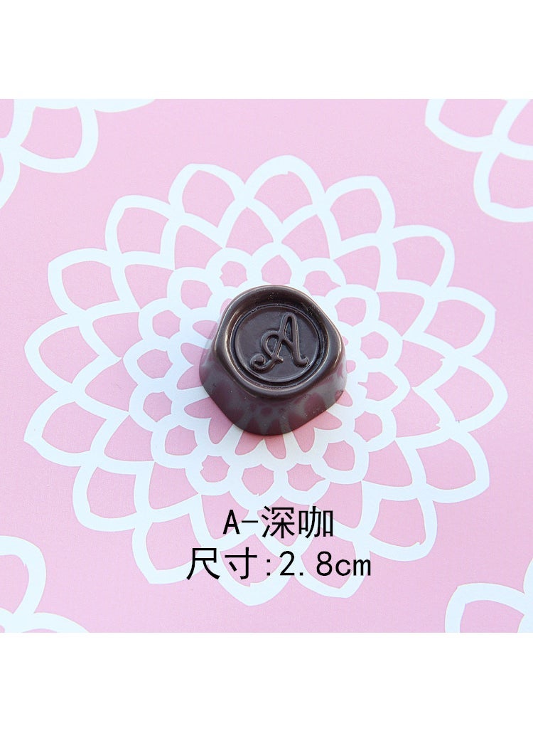 بيوينتي Large Imitation Chocolate Resin DIY Keychain Fridge Magnet A- Deep Coffee 