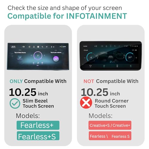 Wisely Pack 4 - Screen Guard for NEW TATA NEXON (2026-25) Car Display Protector - 10.25 INCH INFOTAINMENT [Thin Corners] +10" MID CLUSTER + STEERING + AC PANEL Console - FEARLESS+PS Top Models Stereo Car Accessories - Image 2