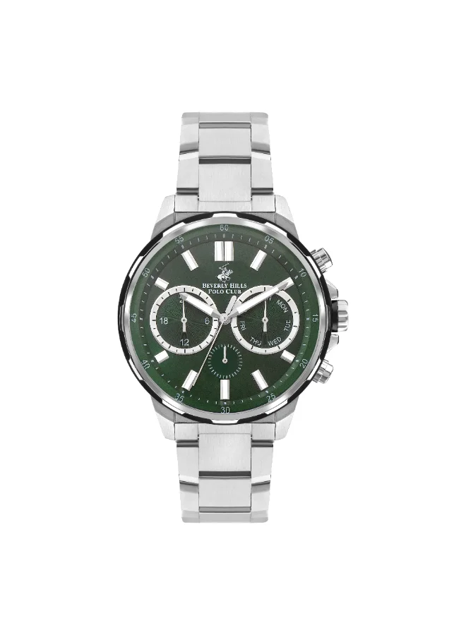 بيفرلي هيلز بولو كلوب BEVERLY HILLS POLO CLUB Men's Multi Function Green Dial Watch - BP3403X.370