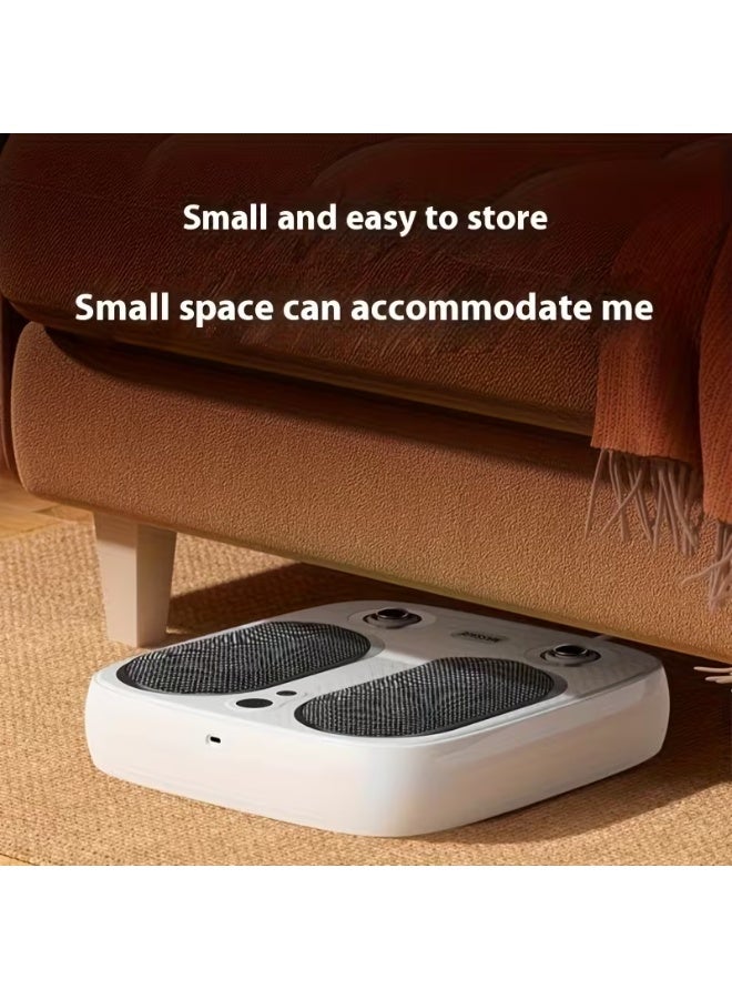 BlueFire Foot Massager Machine with Heat, Kneading & Vibration | Rechargeable Electric Foot and Leg Massager with 6mm Deep Massage Heads, Adjustable Intensity, Low-Noise Compact Design for Home, Office & Relaxation - Image 2