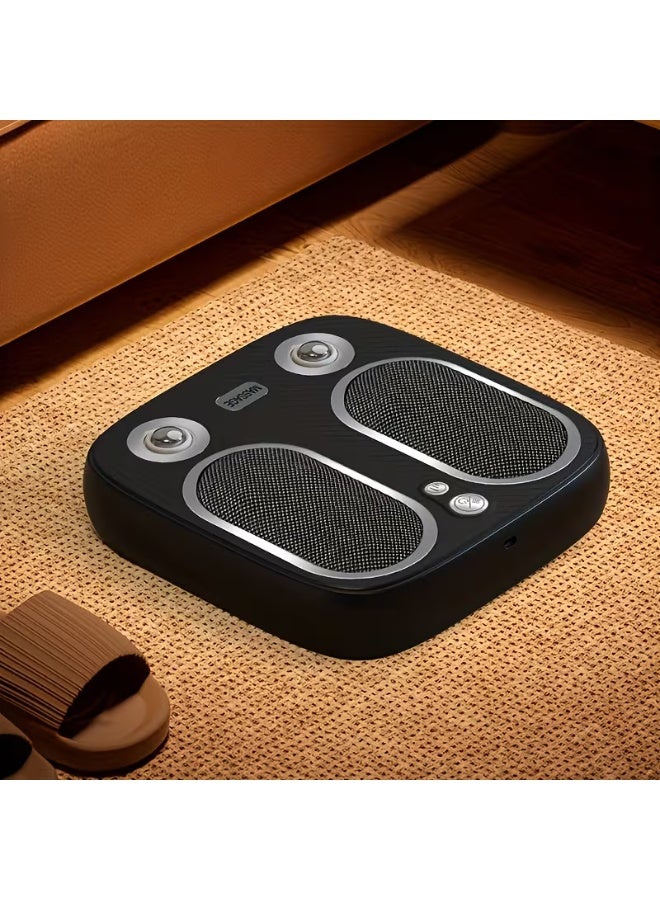 BlueFire Foot Massager Machine with Heat, Kneading & Vibration | Rechargeable Electric Foot and Leg Massager with 6mm Deep Massage Heads, Adjustable Intensity, Low-Noise Compact Design for Home, Office & Relaxation - Image 1