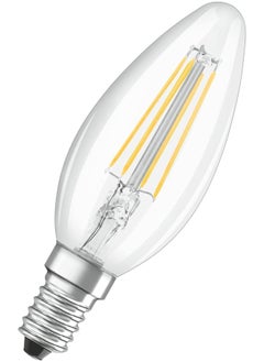 Osram Osram Dimmable E14 Candle light Clear LED Retrofit Classic B 4W Warm White 2700K  - Pack of 5  - Image 3
