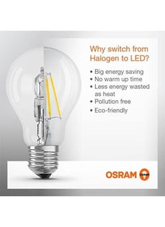 Osram Osram Dimmable E14 Candle light Clear LED Retrofit Classic B 4W Warm White 2700K  - Pack of 5  - Image 4