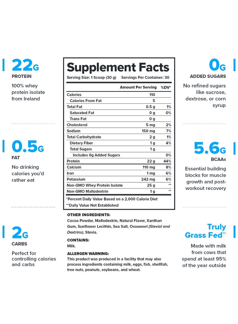 Legion Athletics Whey+ Whey Protein Powder | Mint Chocolate | Grass-Fed whey protein isolate, Naturally sweetened & flavored, No added sugars | Whey Protein - 22 Grams per serving | 30 servings | Dietary supplement | Net wt 900G (1.98 lbs) - Image 4