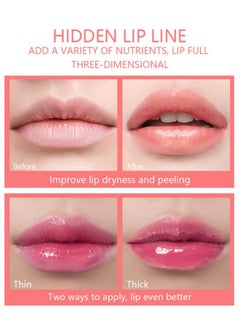 Excefore Plumping Lip Oil Hydrating Lip Gloss Tinted Lip Balm Lip Care Transparent Toot Lip Oil Long Lasting Nourishing Lip Glow Oil Non Sticky Big Brush Head Glitter Shine Primer Lip Tint  - Image 5