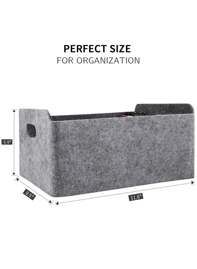 Storage Basket Felt Foldable Drawer Organizer Bin Cube Shelf Small box for Kids Toys Books Clothes Office Bedroom Closet Babies Nursery organizing - Image 4