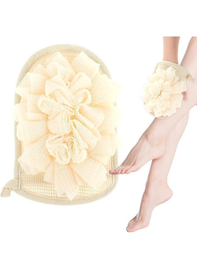Bath Mitt for Women, Exfoliating Glove, Dual Side Exfoliator Bath Sponge Glove, Shower Loofah Body Scrub Sponge, Shower Pouf Cleaning Loofah Sponge, Bath Scrubber, for Women and Men - Image 1