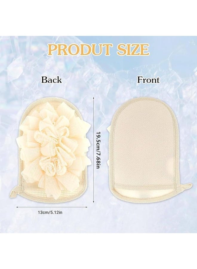Bath Mitt for Women, Exfoliating Glove, Dual Side Exfoliator Bath Sponge Glove, Shower Loofah Body Scrub Sponge, Shower Pouf Cleaning Loofah Sponge, Bath Scrubber, for Women and Men - Image 2