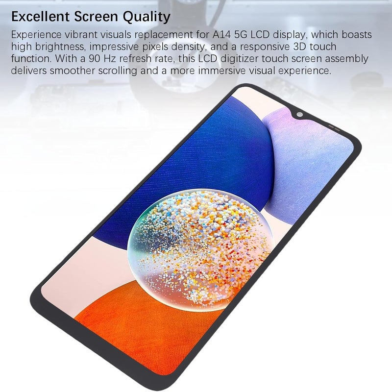 ciciglow Replacement for A14 5G 6.6 Inch LCD Display with 3D Touch Screen Assembly, 90 Hz Refresh Rate, Replacement Kit for A14 5G SM A146U, SM A146A, SM A146B, SM A146W, SM A146P - Image 3