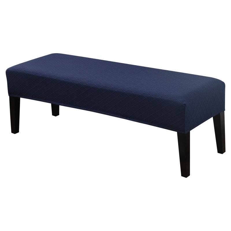 SearchI Dining Bench Cover Stretch Washable Long Bench Seat Covers Rectangle Dining Table Bench Slipover for Dining Room Living Room KitchenMidnight Blue