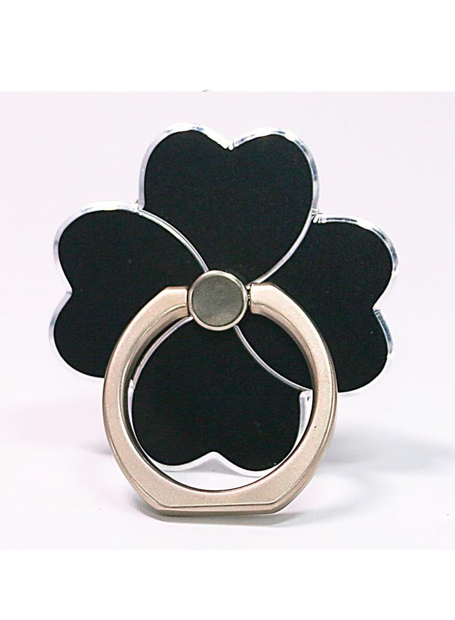 2-Pieces Creative Flower Metal Mobile Phone Ring Desktop Folding Mobile Phone Holder Ring - Image 1