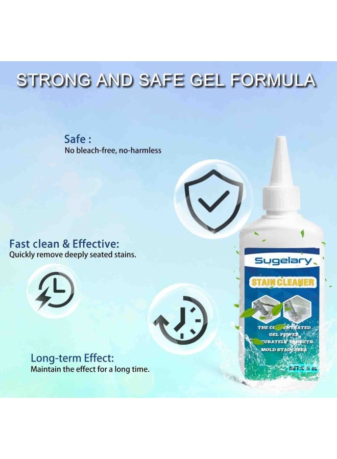 Sugelary Mold Remover Gel  Household Washing Machine Cleaner for Washing Machine  Refrigerator Strips  Grout Cleaner Best for Home Sink  Kitchen  Showers 1Pack  - Image 3