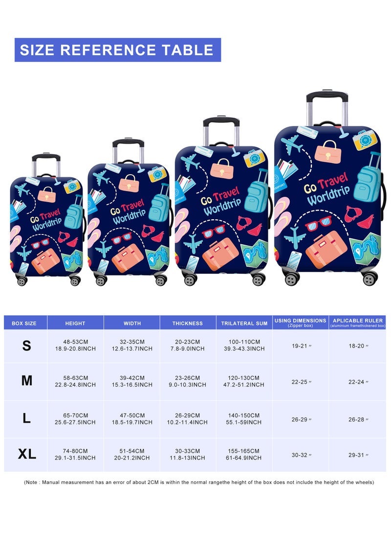 URbazaar Elastic Travel Luggage Cover Travel Suitcase Protective Cover for Trunk Case Apply to 18-30 inch luggage Suitcase Cover - Image 3