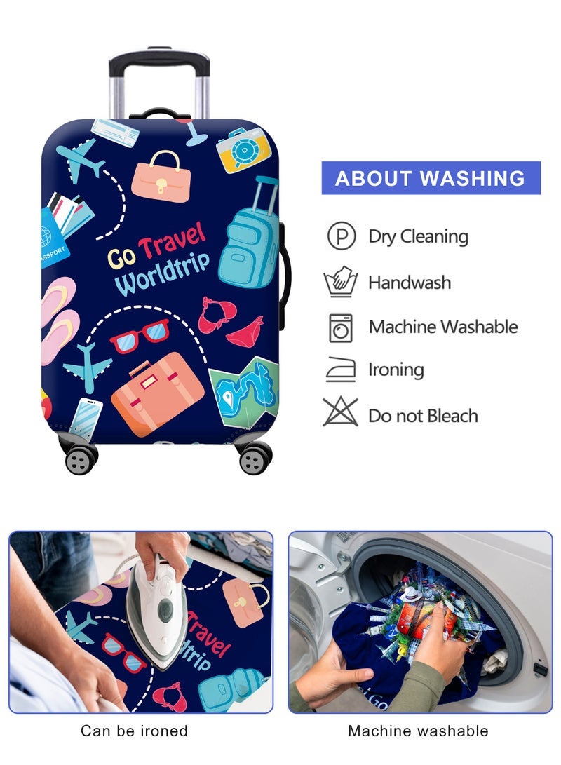 URbazaar Elastic Travel Luggage Cover Travel Suitcase Protective Cover for Trunk Case Apply to 18-30 inch luggage Suitcase Cover - Image 2