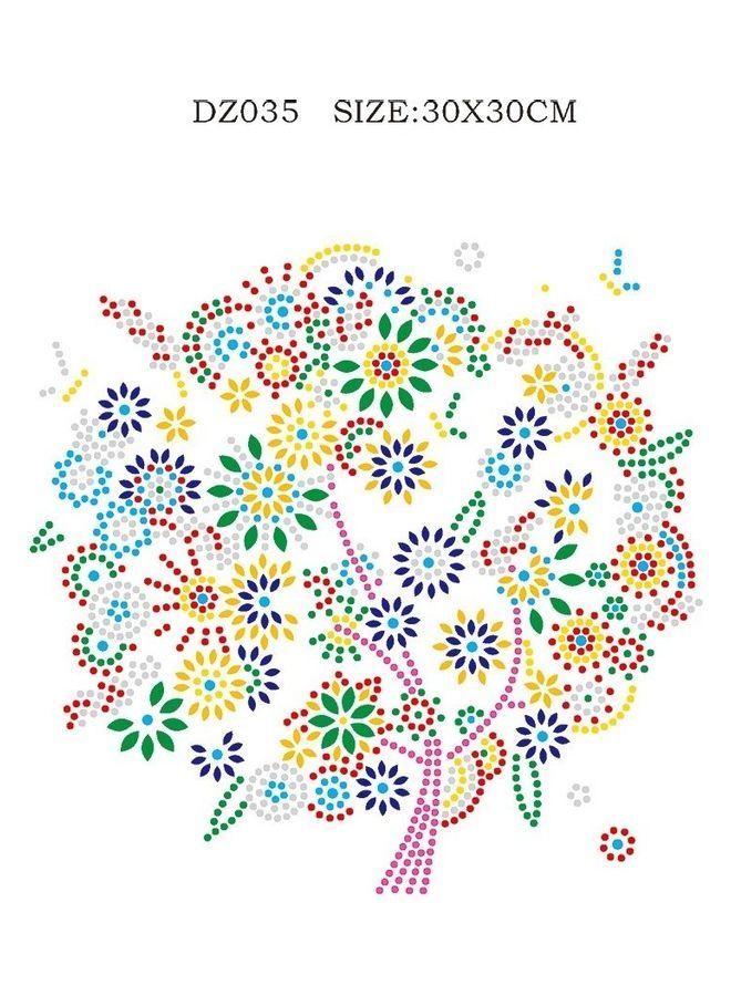 NIBEMINENT Tree Themed DIY 5D Diamond Painting Kit Multicolour - Image 4