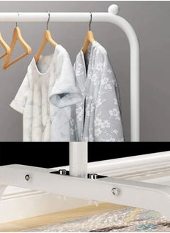 AGD Clothes Stand And Organizer Bottom Storage Rack For Boxes And Shoes White  - Image 4