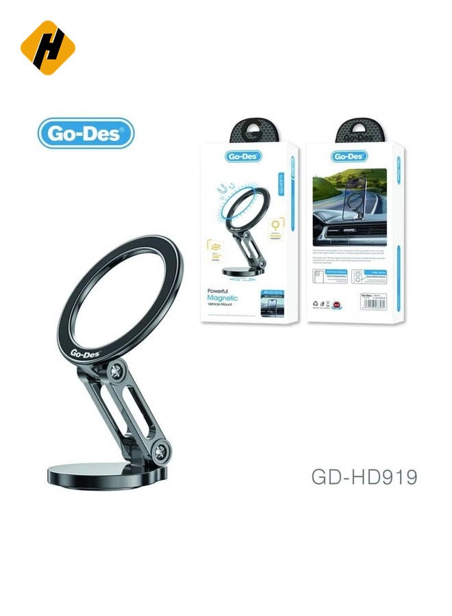 HuHa "GD-HD205 Magnetic Sliding Car Phone Holder – Strong Grip with Adjustable Design" 