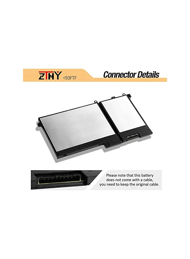 ZTHY 51Wh 93Ftf Laptop Battery Replacement For Dell Latitude 5280 5480 5580 5590 5490 5288 5290 5488 E5280 E5480 E5580 E5490 E5590 E5290 Precision 15 3520 3530 Series D4Cmt 4Yfvg 83Xpc - Image 4