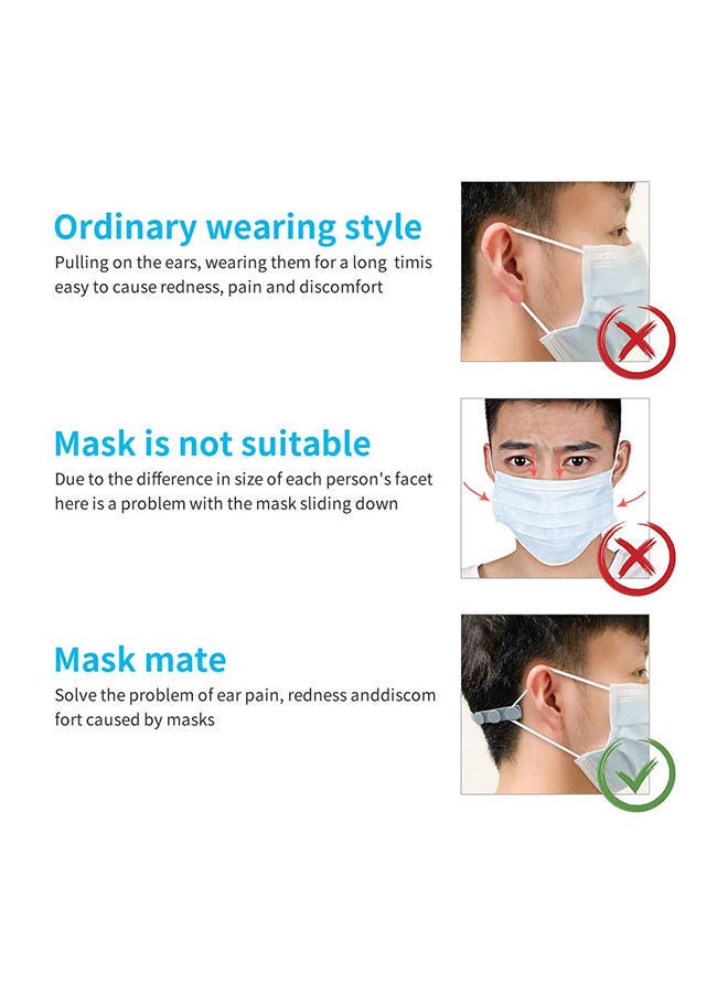 NIBEMINENT 10 Piece Anti-Slip Mask Strap Extender Hook - Image 5