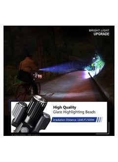 Generic 3 HEAD Flashlight 8000 Lumens Rechargeable, Zoomable, 4 Modes, IPX6 Waterproof Ultra Bright Hand Torch Flashlight for Comping Outdoor Emergency  - Image 4