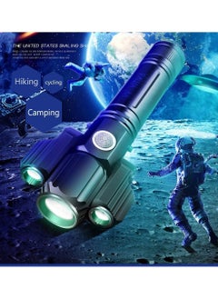 Generic 3 HEAD Flashlight 8000 Lumens Rechargeable, Zoomable, 4 Modes, IPX6 Waterproof Ultra Bright Hand Torch Flashlight for Comping Outdoor Emergency  - Image 5