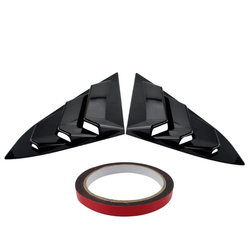 Rear Window Quarter Louver Vent Scoop Cover Style A For 2016 2017 Honda Civic 10th Gen - Image 2