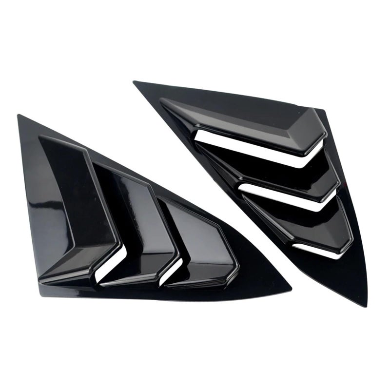 Rear Window Quarter Louver Vent Scoop Cover Style A For 2016 2017 Honda Civic 10th Gen - Image 4