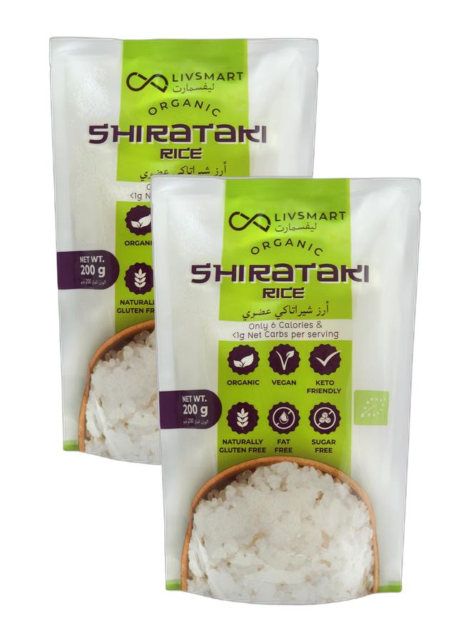 LIVSMART Organic Shirataki Rice 200g, Pack of 2 - Image 1