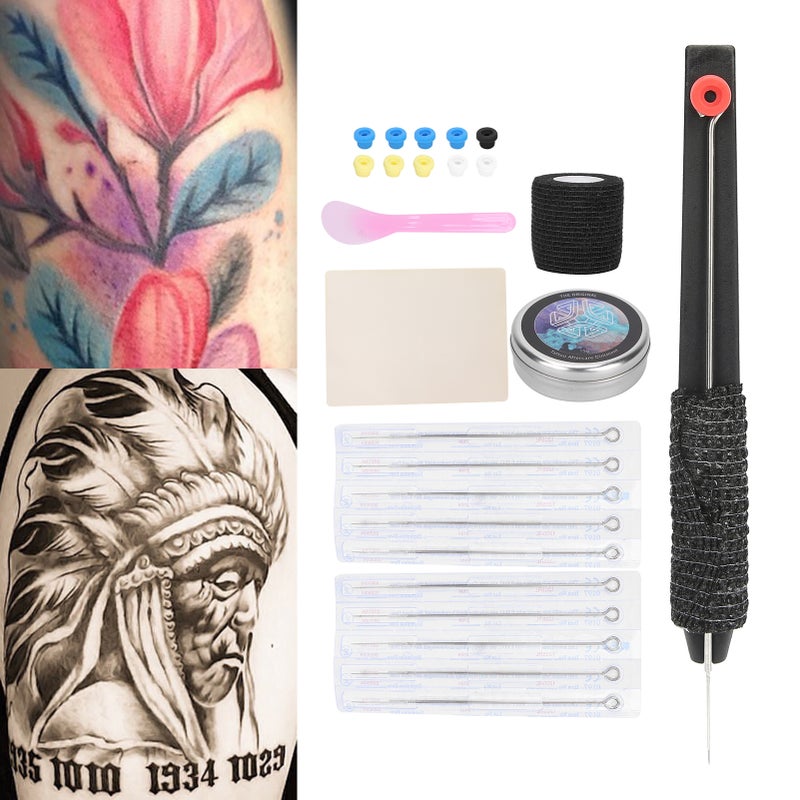 Professional Hand Tattoo Pen Kit DIY Tattoo Complete Tool Kit For Tattoo Experts Beginners - Image 1