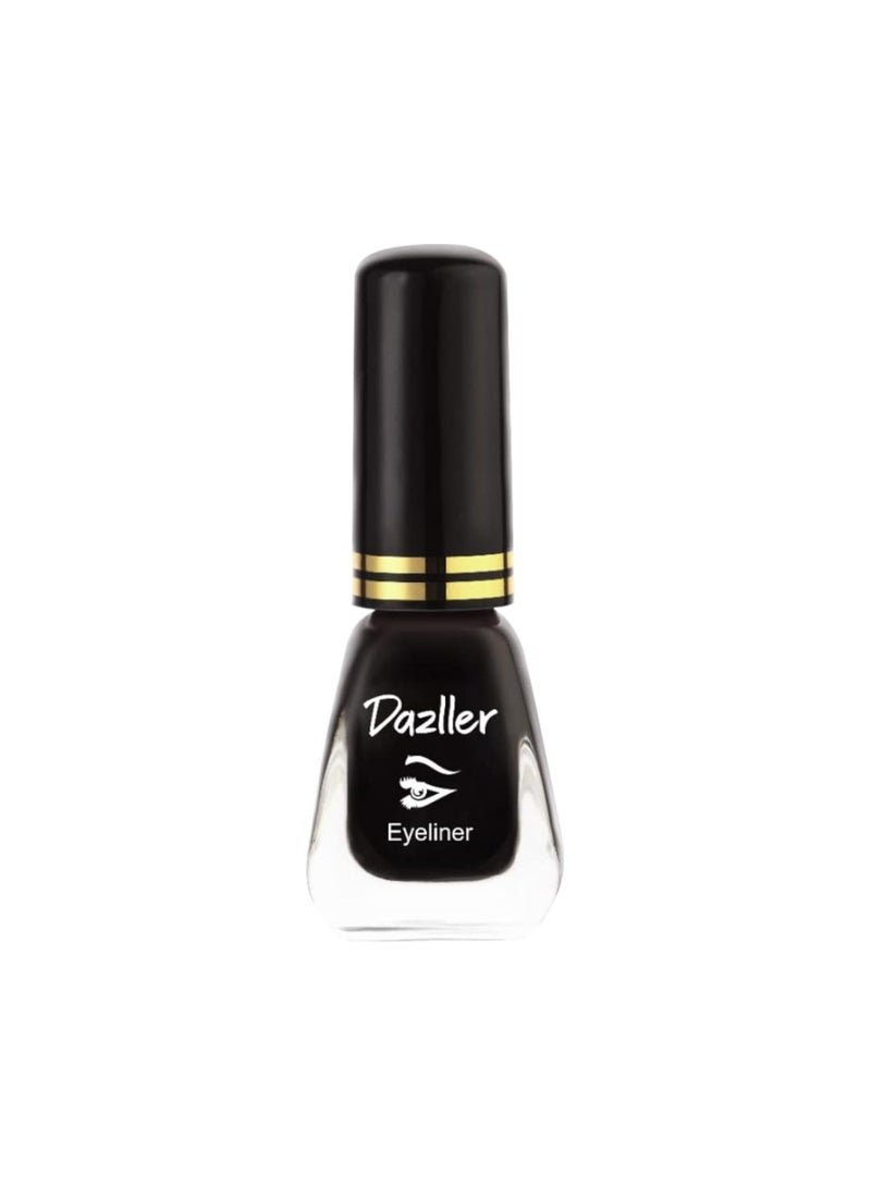 DAZLLER Liquid Eyeliner, 6.5Ml, Black, Velvet Matte, Washable, Water-Resistant, Smudge-Proof - Image 1
