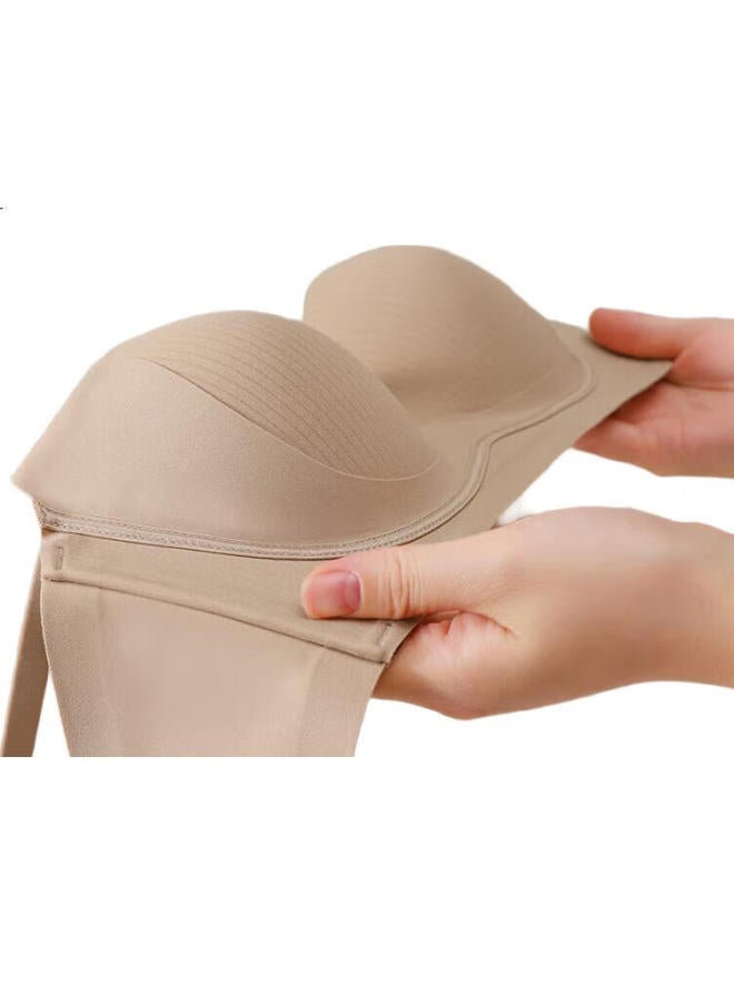 Liberal Freedom Women'S Bra, Push-Up, Enhances Small Lifts, Bandeau, Prevents Sagging, Seamless, Padded Cups, Breathable, Lift-Up - Image 2