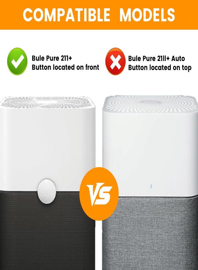 فلتر بديل 211+ متوافق مع سلسلة أجهزة تنقية الهواء Blue Pure 211+، نظام ترشيح ثنائي المراحل يتكون من فلتر H13 True HEPA وفلتر الكربون النشط، (عبوة من قطعتين) - Image 3