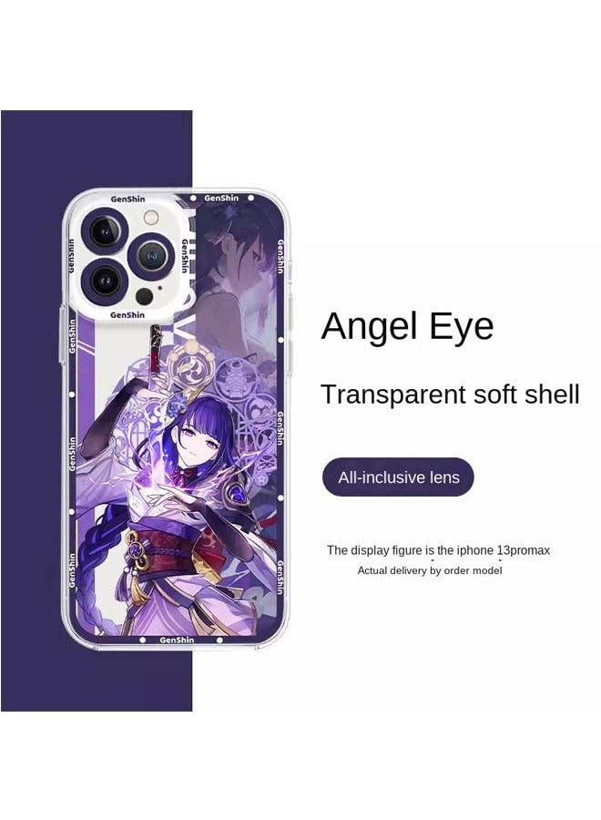 Suitable for IPhone15 mobile phone case, a mobile phone case with Anime GENSHIN Keqing pattern. - Image 5