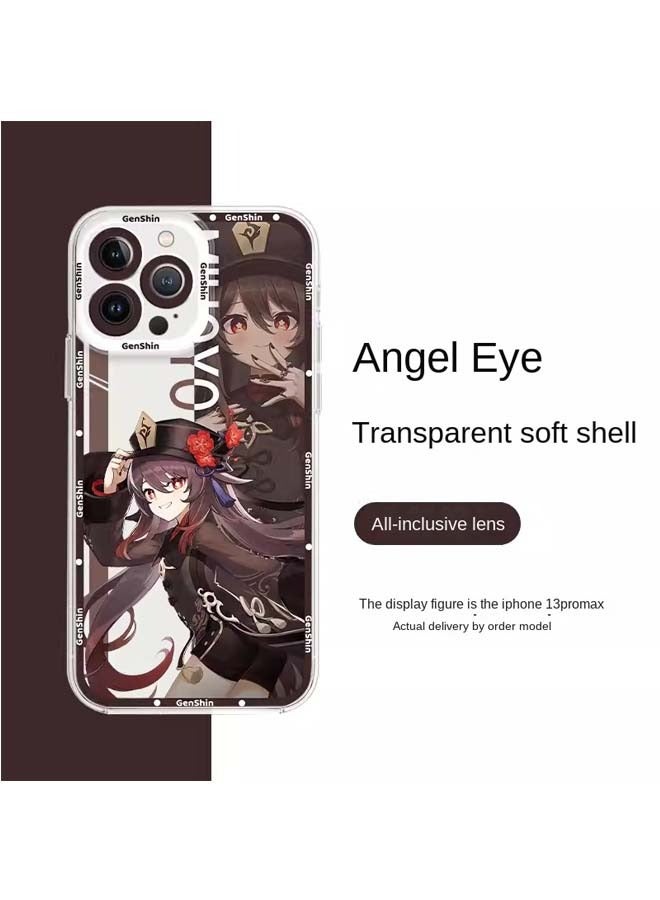 Suitable for IPhone15 mobile phone case, a mobile phone case with Anime GENSHIN Keqing pattern. - Image 4