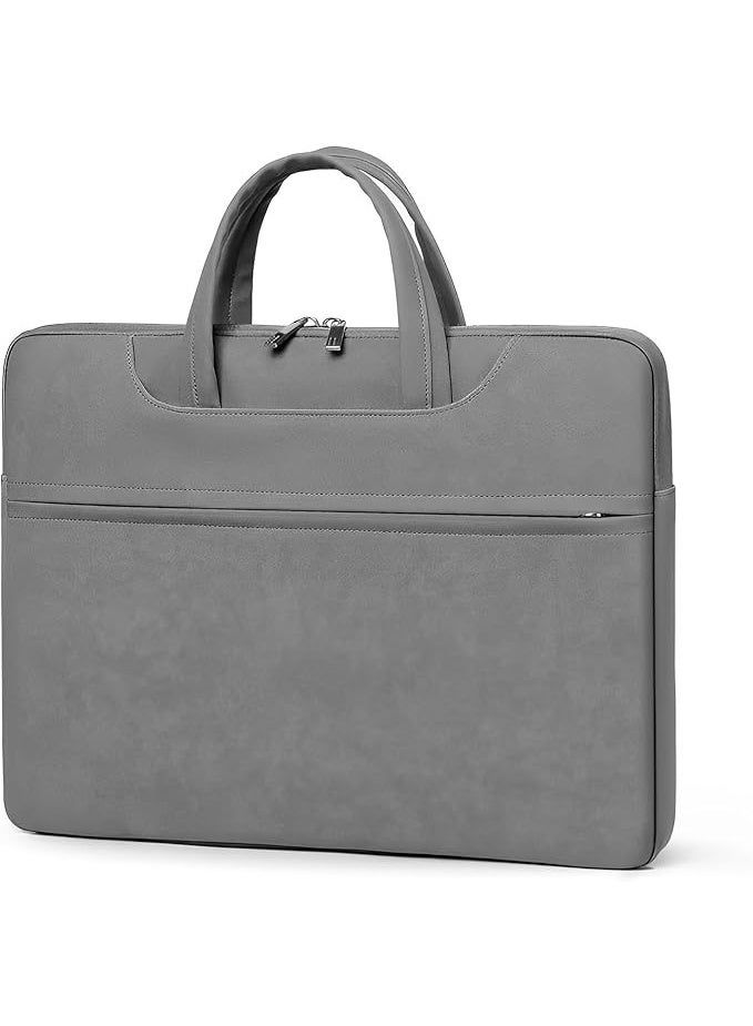 Arizone Laptop Bag B031 for Men & Women, Waterproof Laptop Sleeve Case with Shoulder Strap, Business & College Use, Fits 14-Inch Laptops – Grey - Image 3